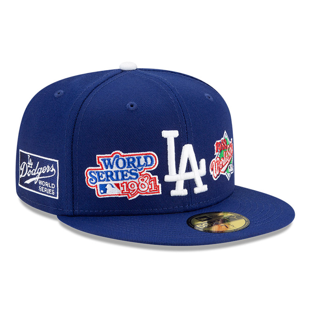 La Série mondiale des Dodgers de Los Angeles Bleu 59FIFTY Capuchon