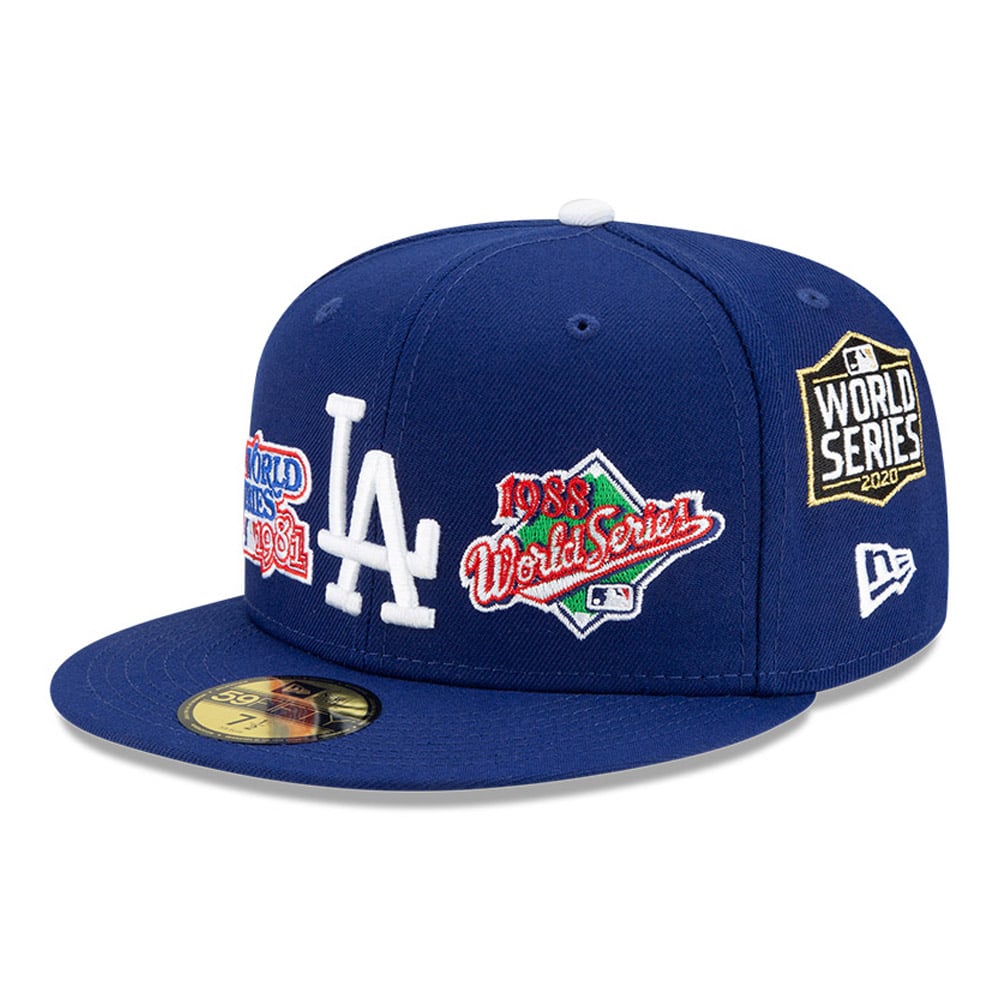 La Série mondiale des Dodgers de Los Angeles Bleu 59FIFTY Capuchon