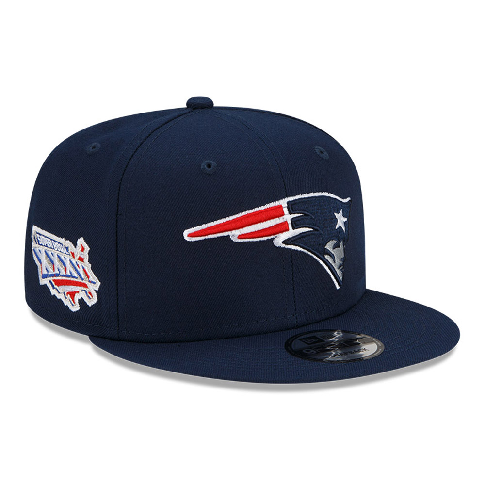 New England Patriots NFL Patch Up Blue 9FIFTY Snapback Cap