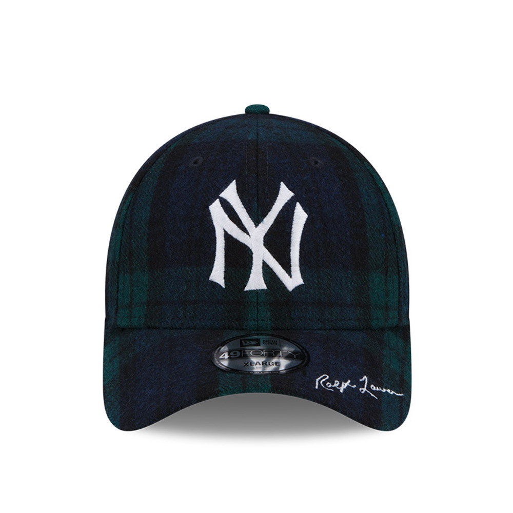New York Yankees Ralph Lauren Plaid Green 49FORTY Fitted Cap