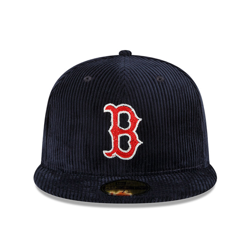 Casquette 59FIFTY Boston Red Sox MLB Velours Côtelé Bleu marine