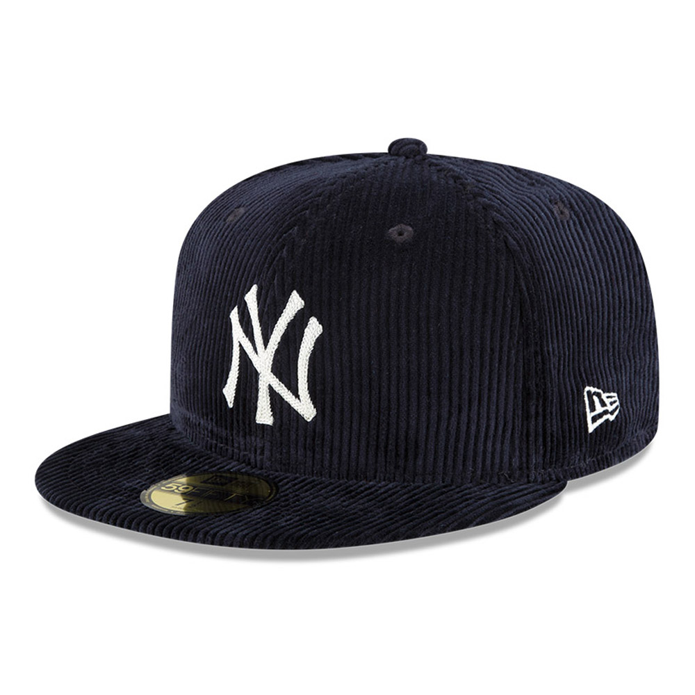 New York Yankees MLB Corduroy Navy 59FIFTY Gorra