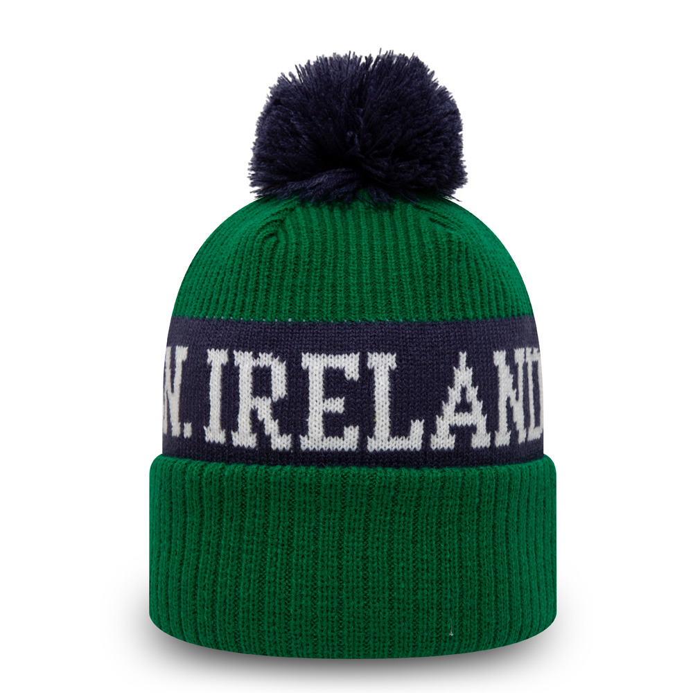 Irish FA Essential Green Bobble Beanie Hat