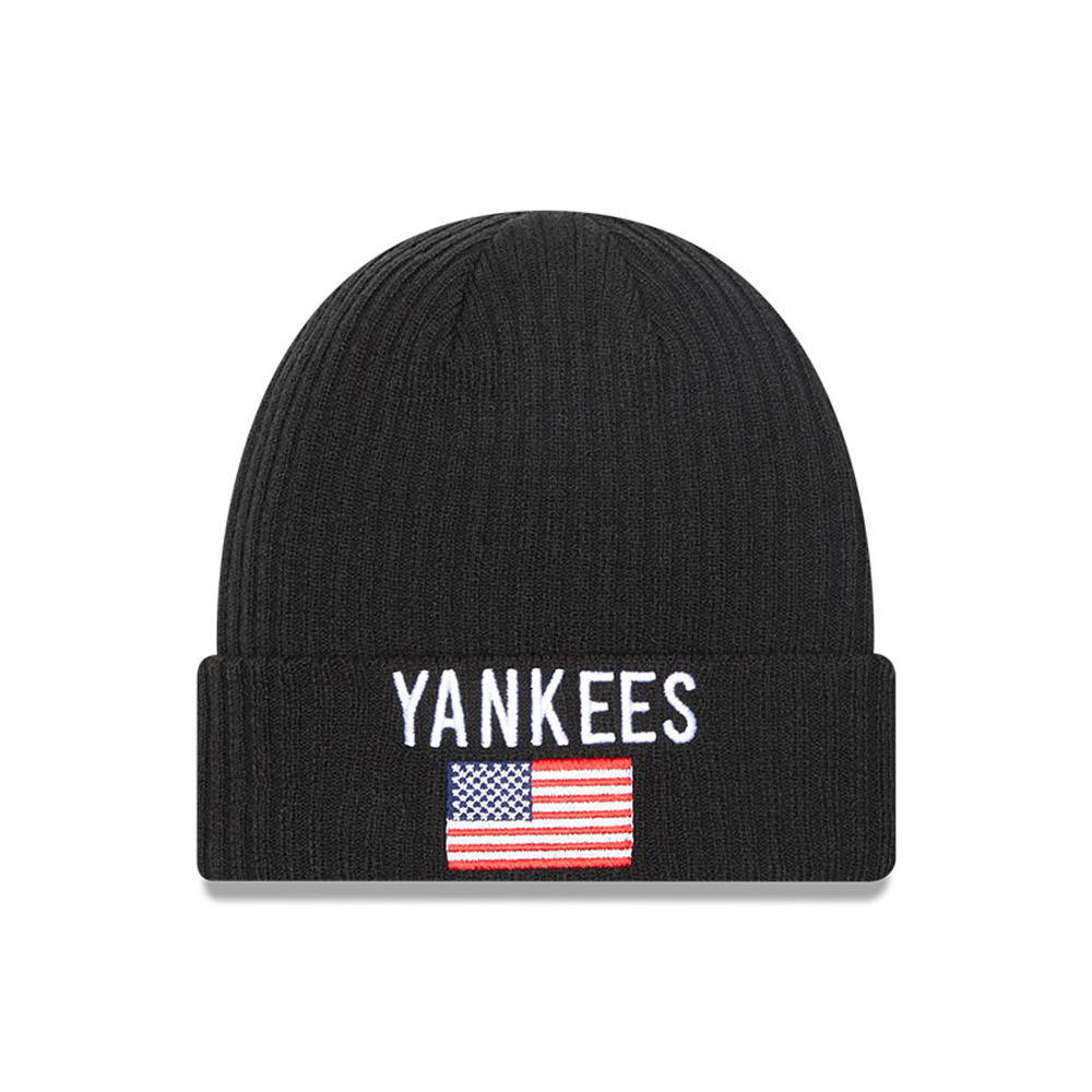 New York Yankees Team Flag Schwarze Manschettenmütze