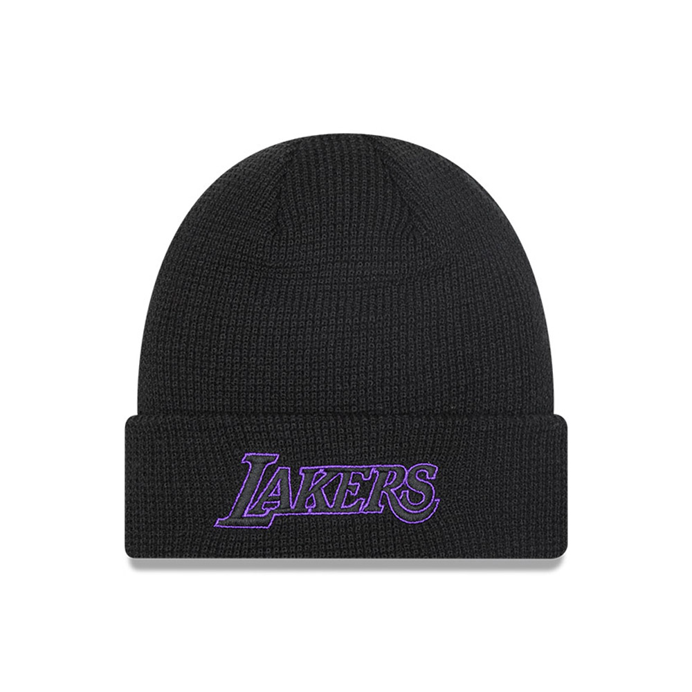LA Lakers Couleur Pop Black Cuff Beanie Hat
