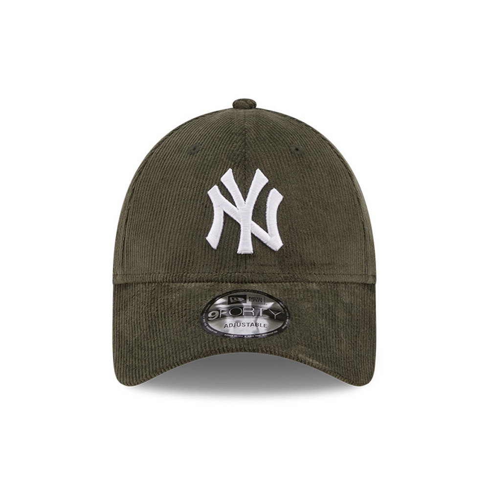 New York Yankees Cord Fabric Green 9FORTY Cap