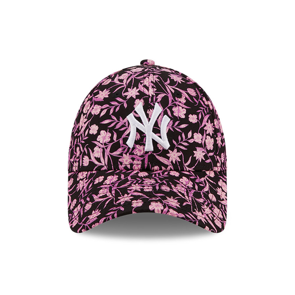 New York Yankees Floral Womens Black 9FORTY Cap