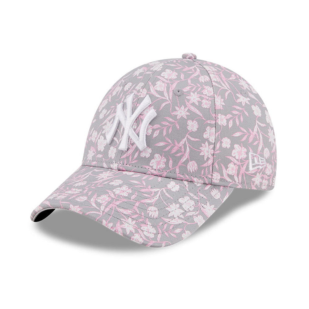 New York Yankees Floral Womens Grey 9FORTY Cap
