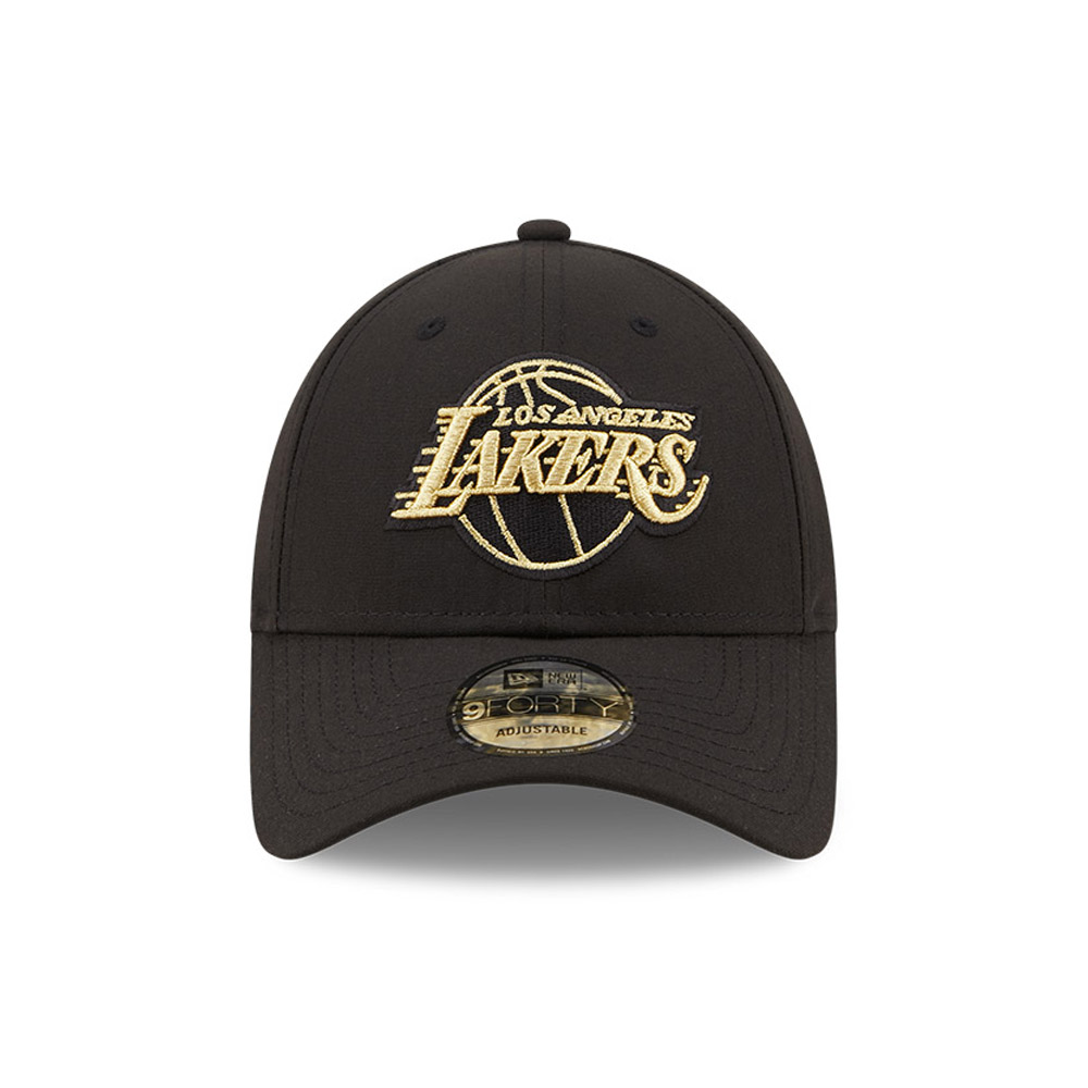 LA Lakers Goldenes Logo Schwarz 9FORTY Cap