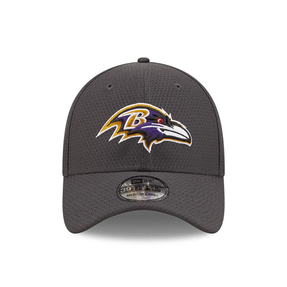 Baltimore Ravens NFL Hex Tech Gris 39THIRTY Casquette