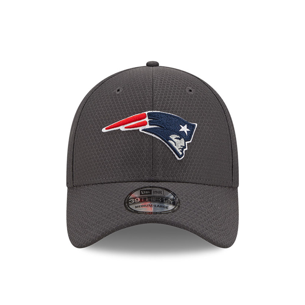 New England Patriots NFL Hex Tech Grey 39THIRTY Gorra