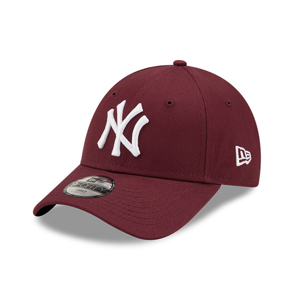 Official New Era New Yankees MLB League Essential Maroon 9FORTY Adjustable Kid's Cap B3795_282 | New Era Cap Gibraltar