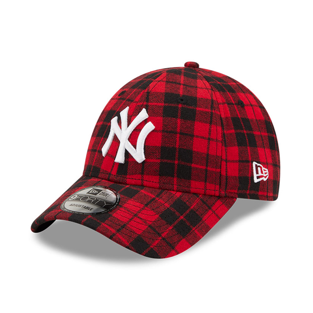 New York Yankees Tartan Check Schwarz 9FORTY Cap