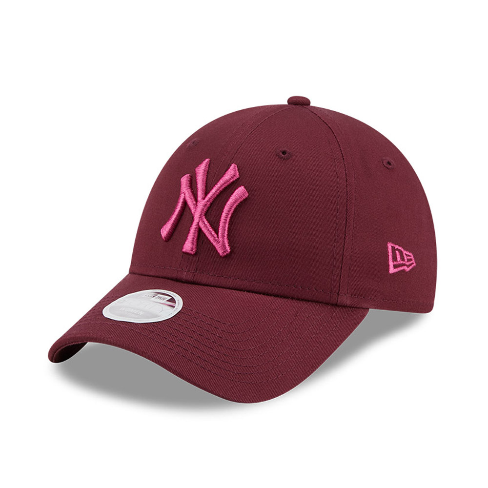 New Era Womens 9FORTY N.Y Maroon-Pink League Essential Yankees Baseball Cap