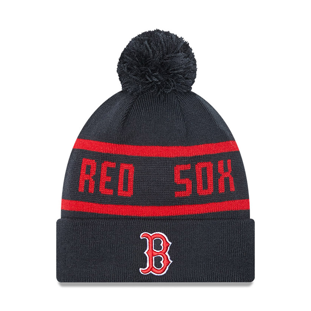 New Era Boston Red Sox Navy Bobble Beanie Hat