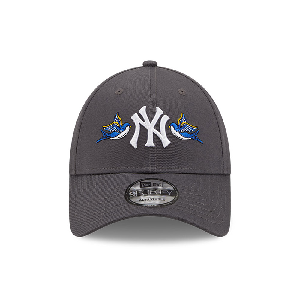 New York Yankees MLB Rose Swallow Grey FORTY Cap