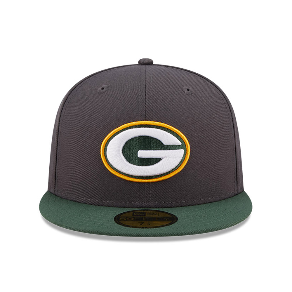 Green Bay Packers NFL Grey 59FIFTY Fitted Cap