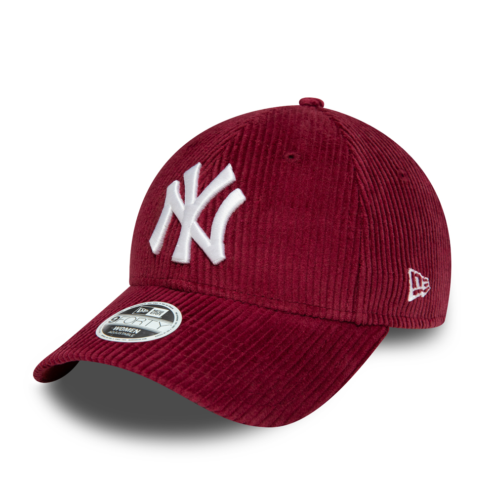 New York Yankees Cord Damen Rot 9FORTY Cap