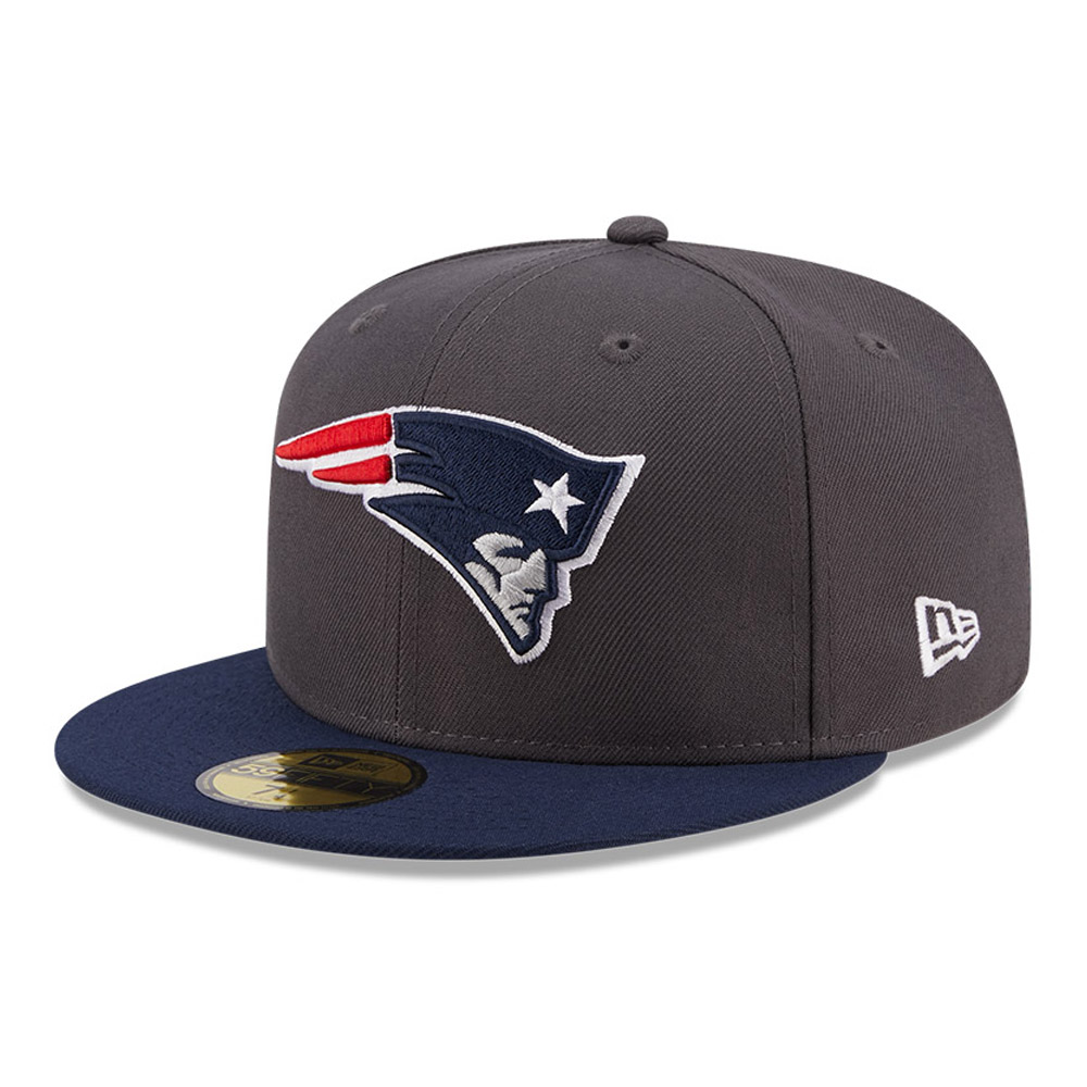 New England Patriots NFL Grey 59FIFTY Fitted Cap