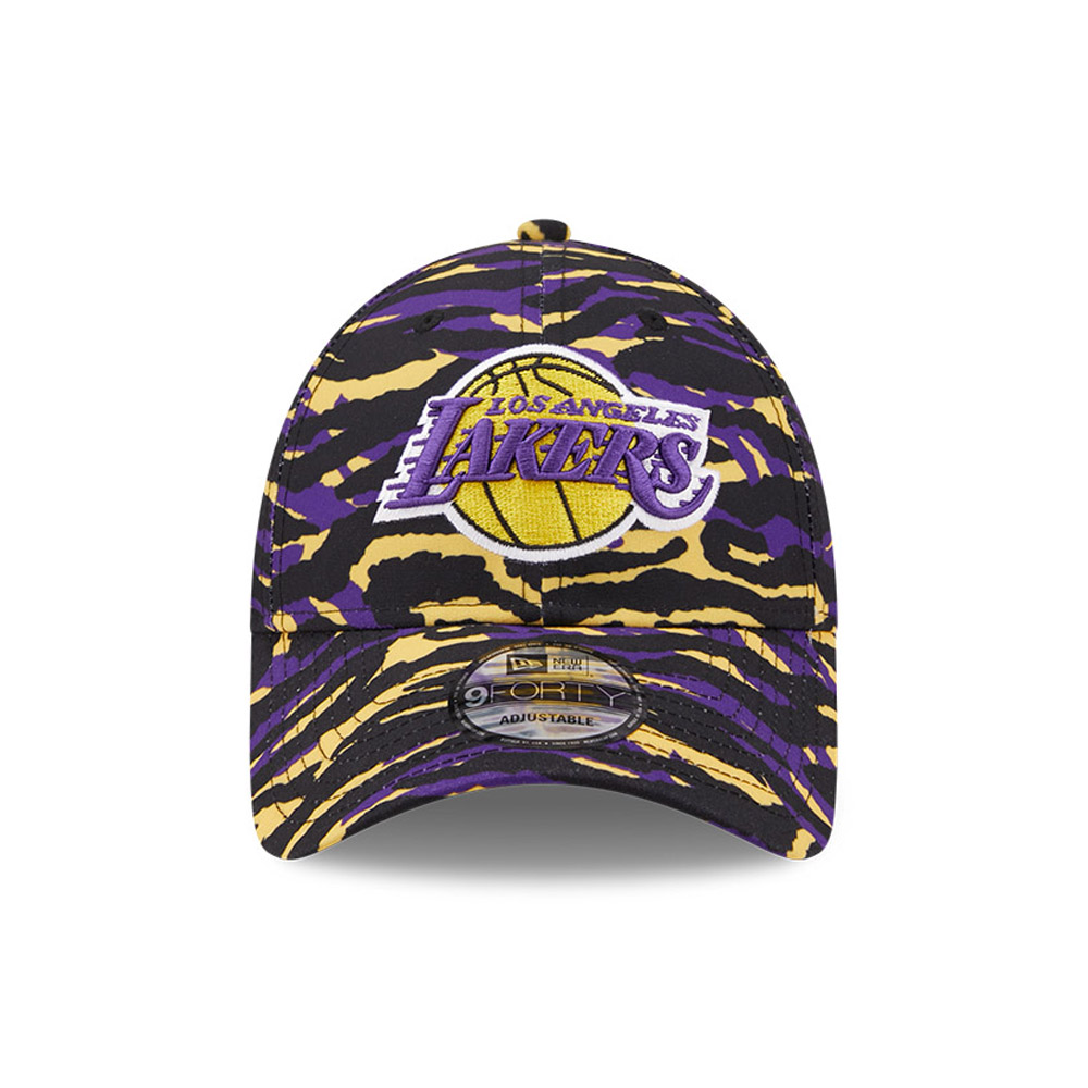 LA Lakers Camo Print Purple 9FORTY Cap