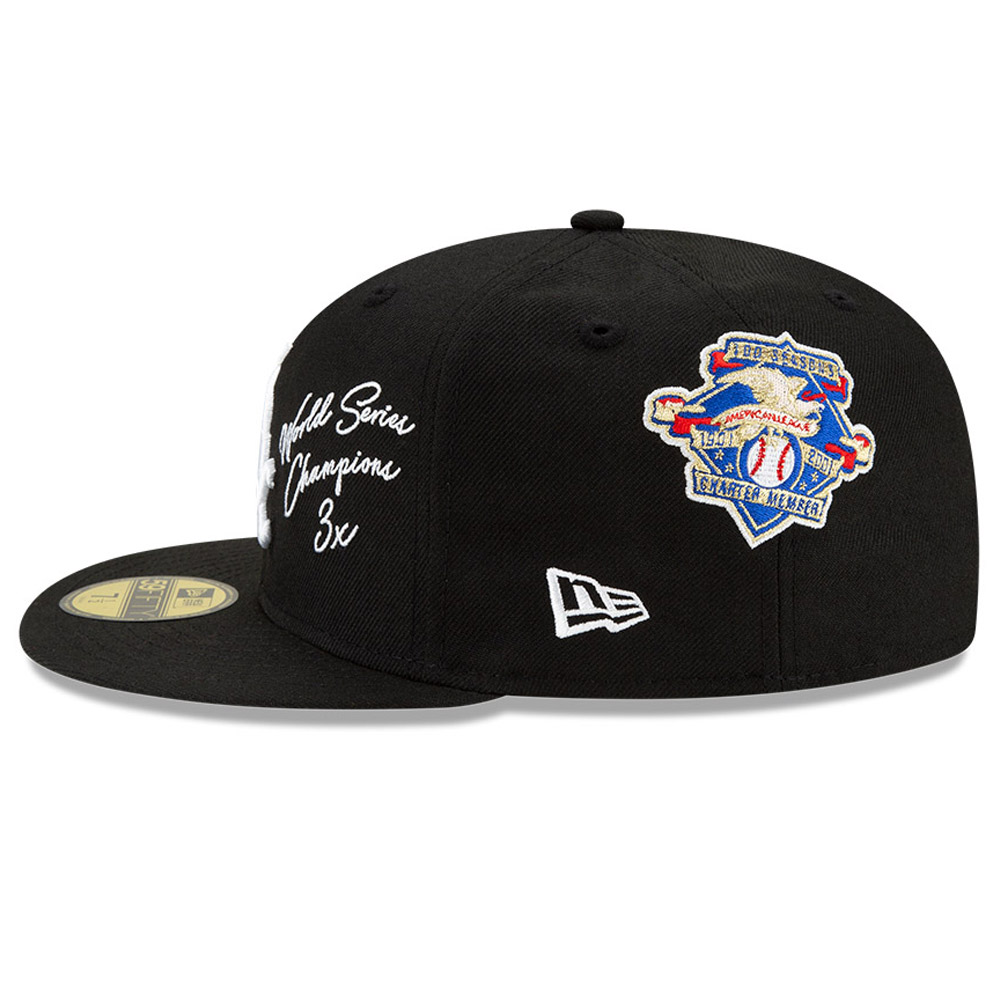 Chicago White Sox MLB Icon Black 59FIFTY Fitted Cap