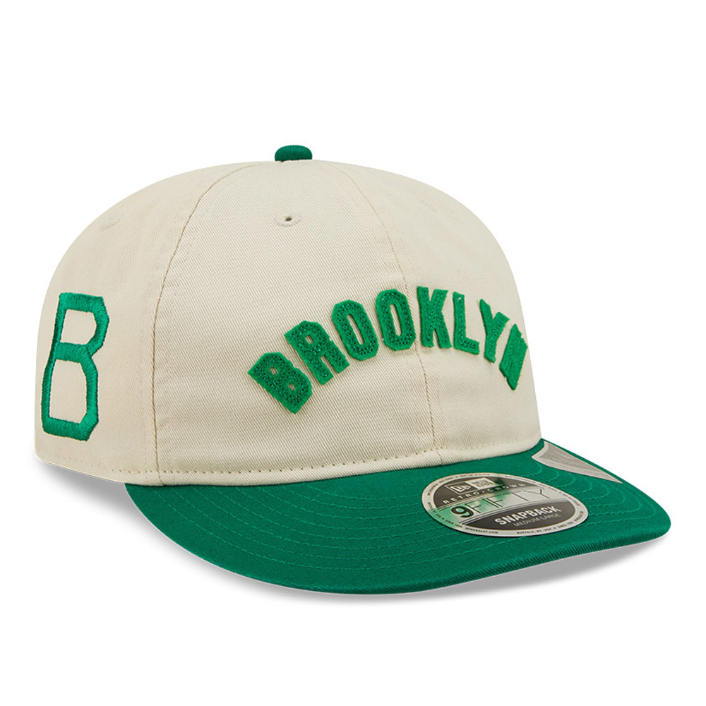 Official New Era Brooklyn Dodgers Cooperstown Light Cream 9FIFTY Retro  Crown Cap B4117_296 B4117_296