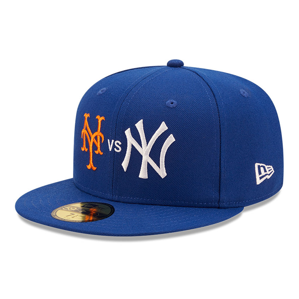 New York Mets vs Yankees Cooperstown Blue 59FIFTY Fitted Cap