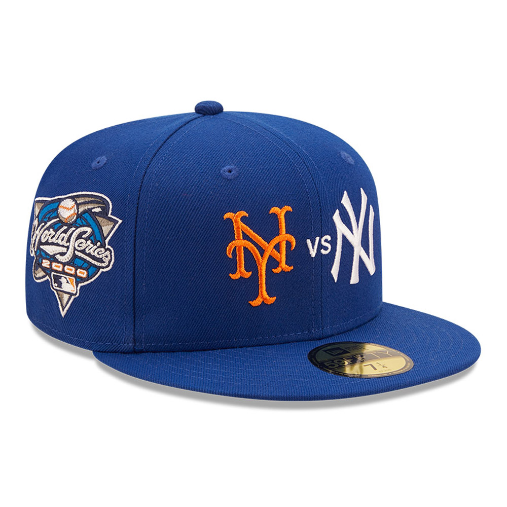 New York Mets vs Yankees Cooperstown Blue 59FIFTY Fitted Cap