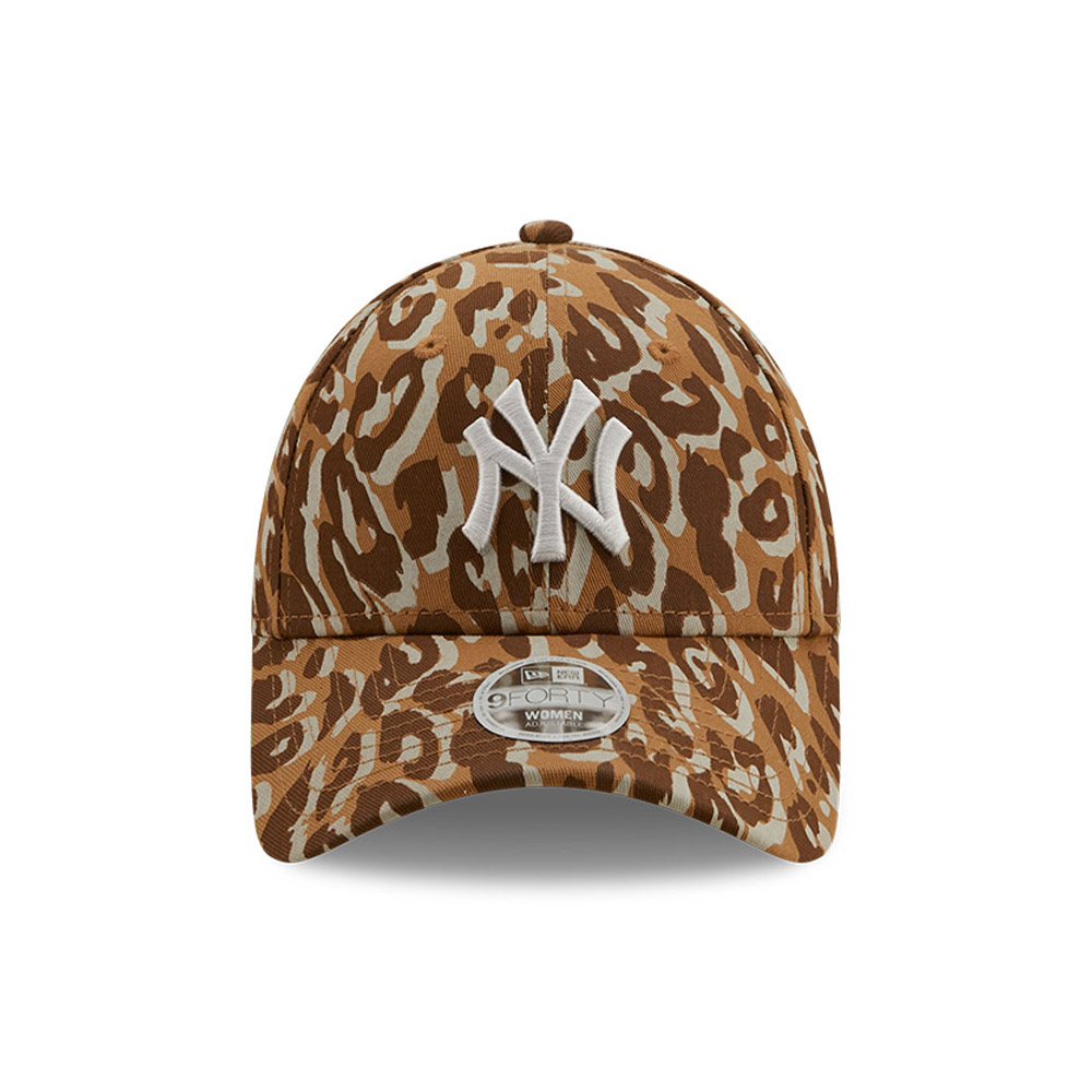 New York Yankees Leoparden Print Braun 9FORTY Damenkappe