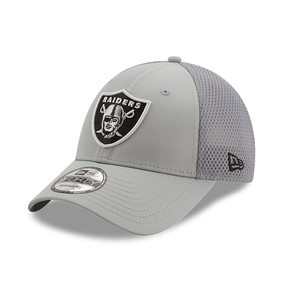 Las Vegas Raiders NFL Team Arch Soft Grey 9FORTY Sports Clip Cap