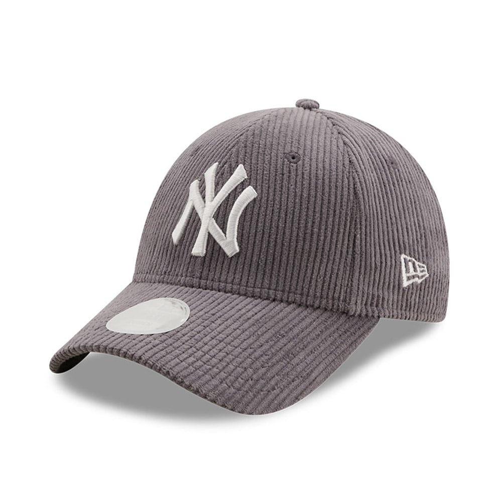 Casquette 9FORTY New York Yankees Velours Gris Femme