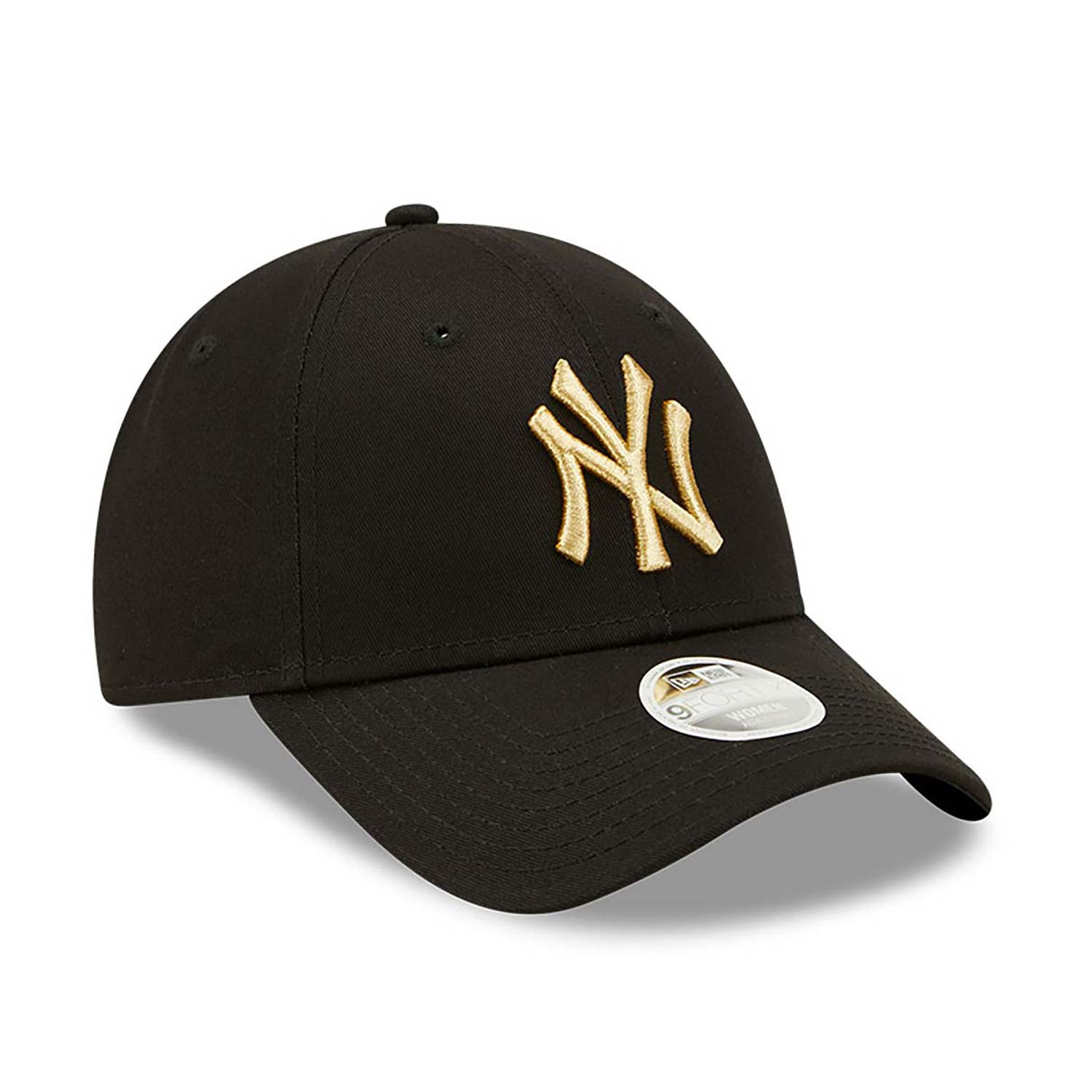 Gorra New Era New York Yankees Metallic Logo 9FORTY Negro Mujer