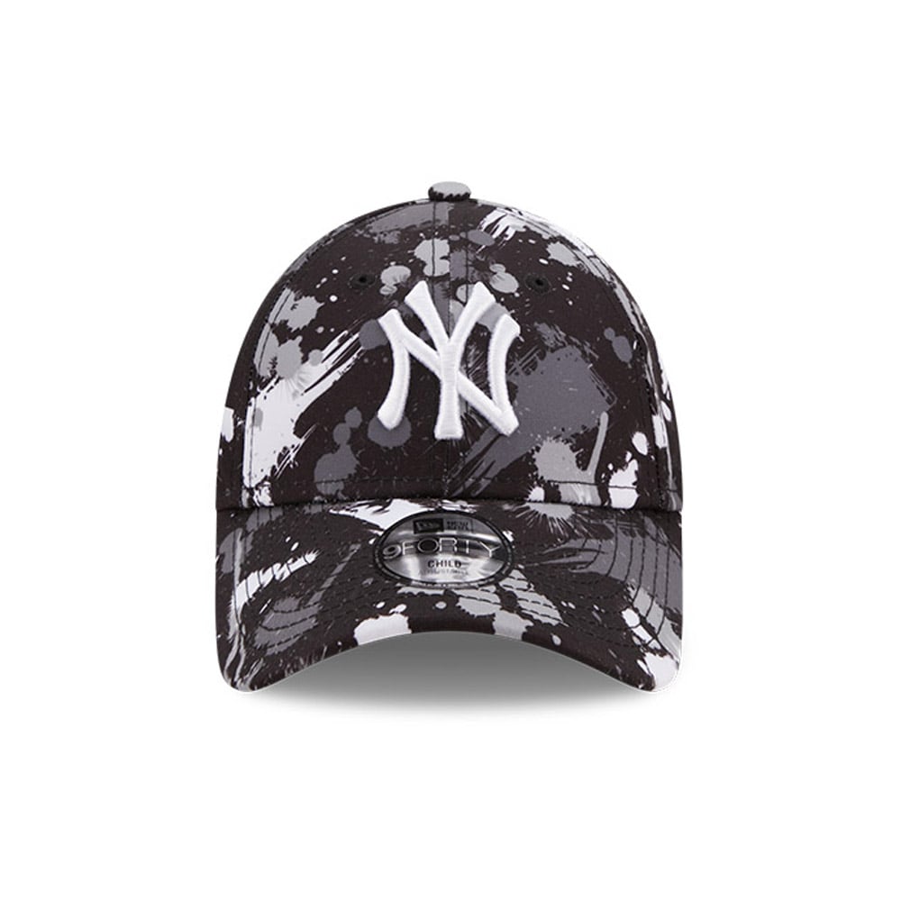 New York Yankees Tie Dye Print Kids Black 9FORTY Cap