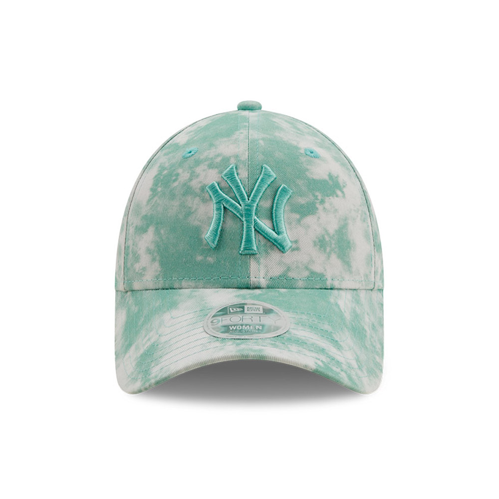 New York Yankees Tie Dye Femenino Verde 9FORTY Gorra