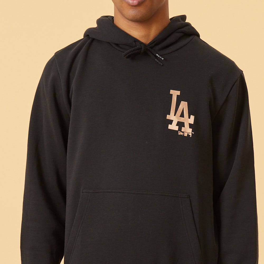LA Dodgers Metallic Logo Black Hoodie
