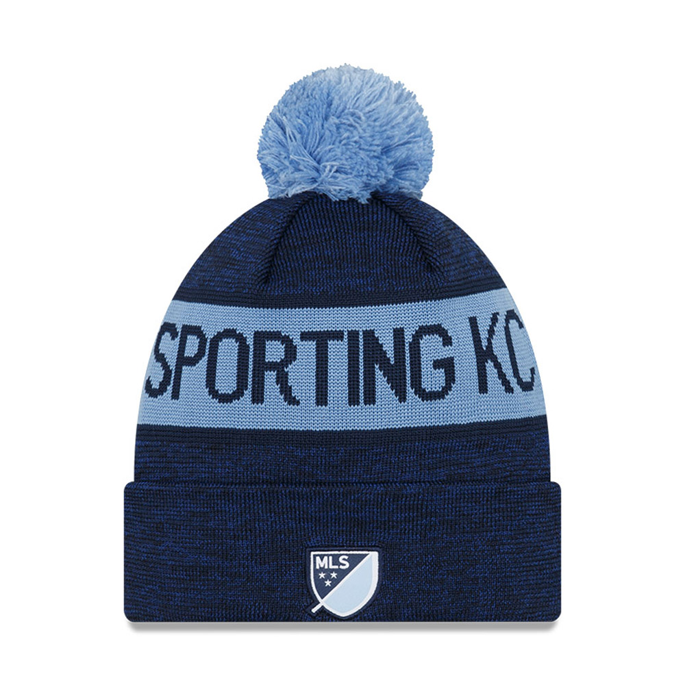 Sporting Kansas City MLS Kick Off Blue Bobble Beanie Hat