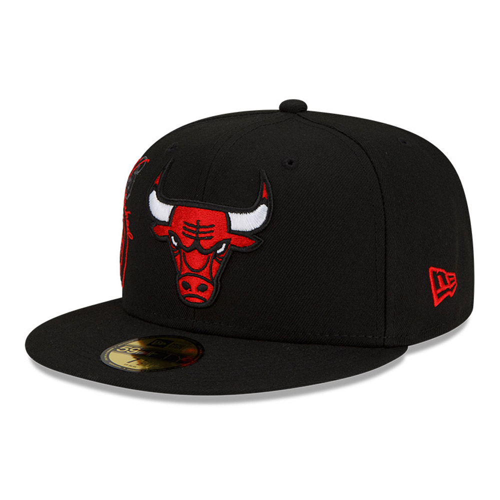Official New Era Chicago Bulls NBA Back Half OTC 59FIFTY Fitted Cap ...