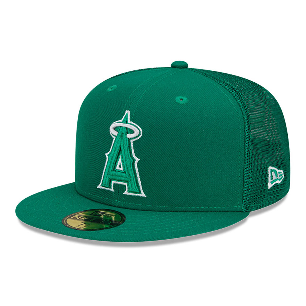 Official New Era LA Angels MLB St Patrick's Day Kelly Green 59FIFTY ...
