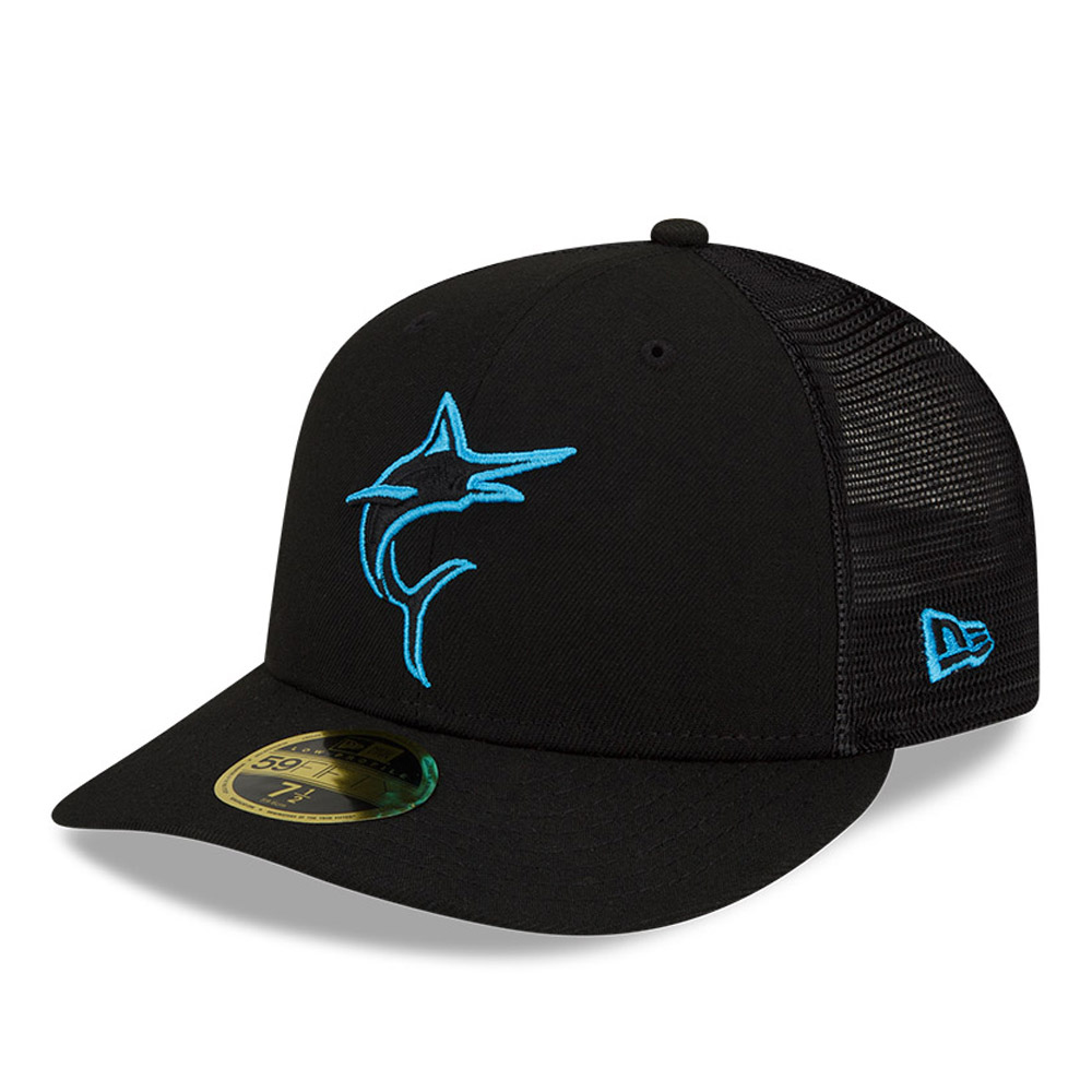 Official New Era Miami Marlins MLB Batting Practice Black 59FIFTY Low