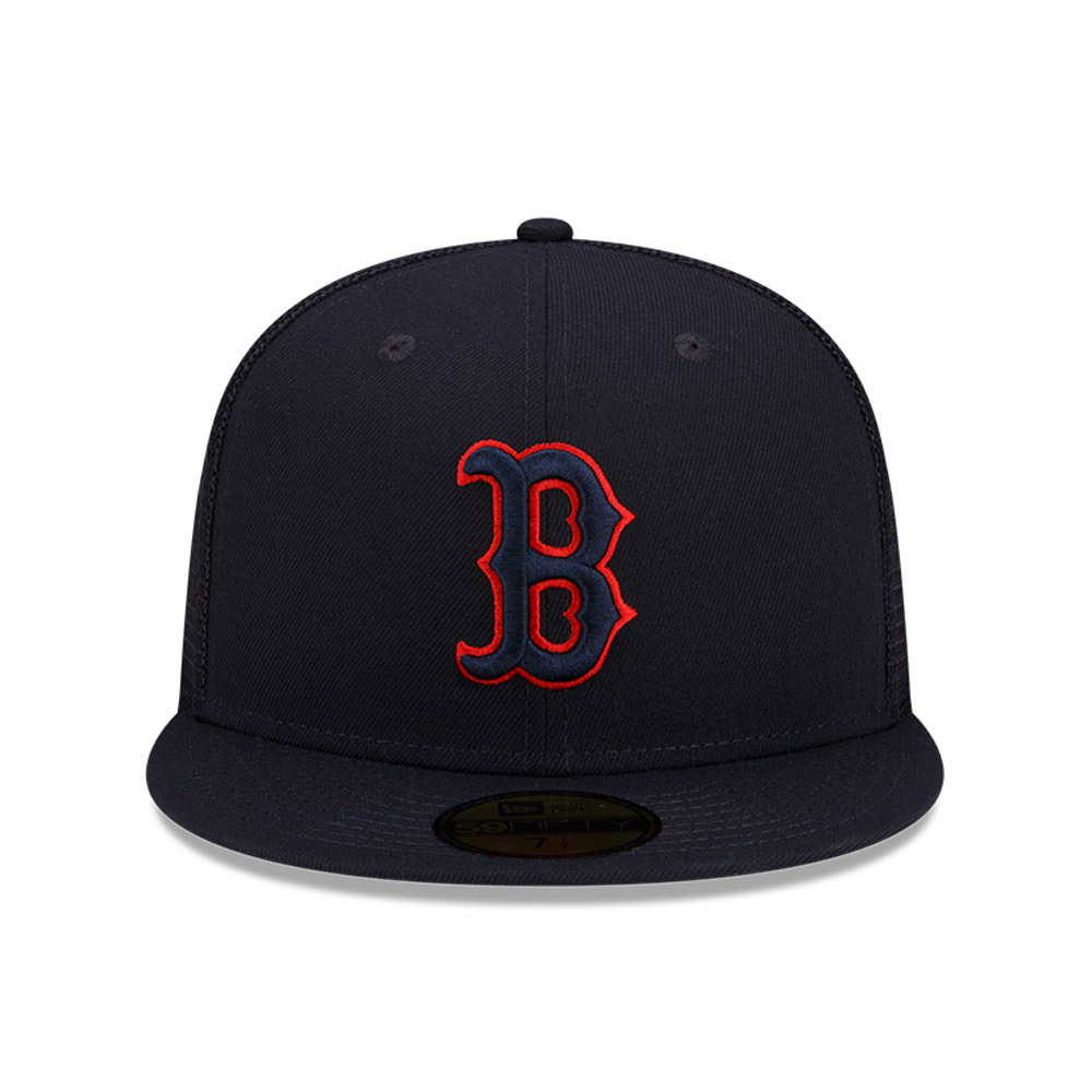 Boston Red Sox MLB Batting Practice Navy 59FIFTY Fitted Cap