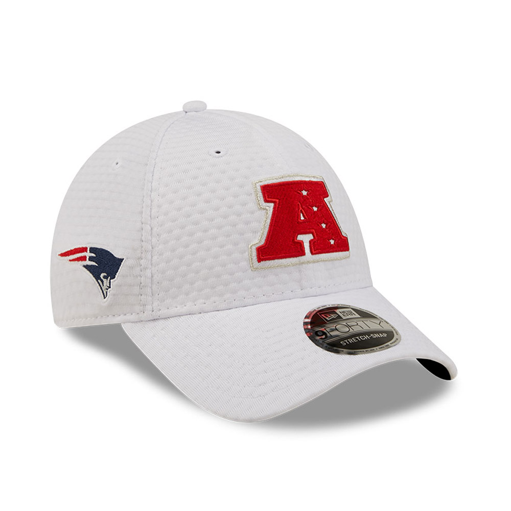 New England Patriots NFL Pro Bowl White 9FORTY Stretch Snap Cap