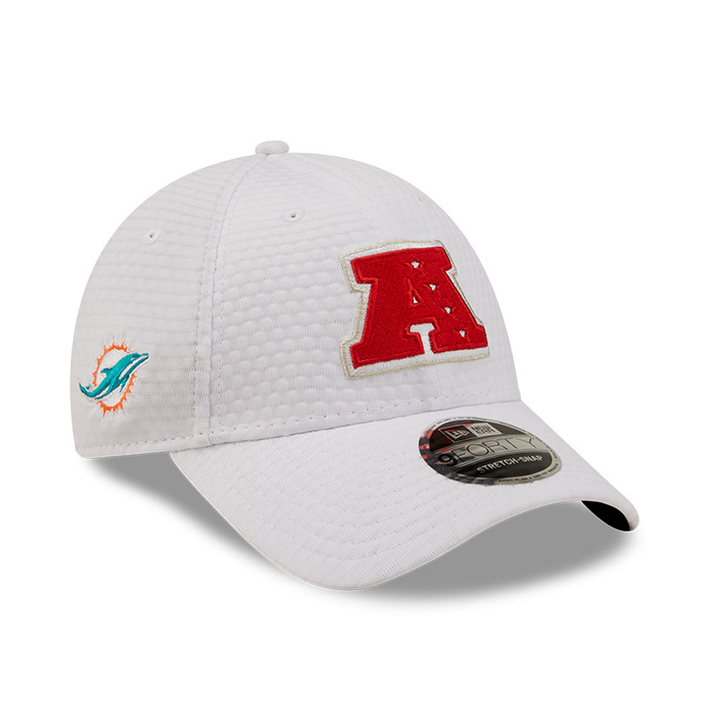 Miami Dolphins NFL Pro Bowl White 9FORTY Stretch Snap Cap