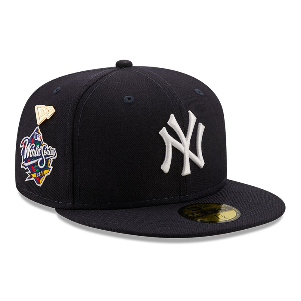 Dunkelblaue New York Yankees MLB Logo History 59FIFTY Fitted Cap