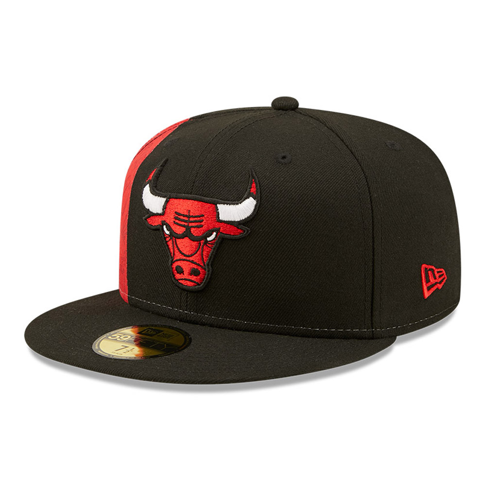 Chicago Bulls NBA Side City Doodle Black 59FIFTY Fitted Cap