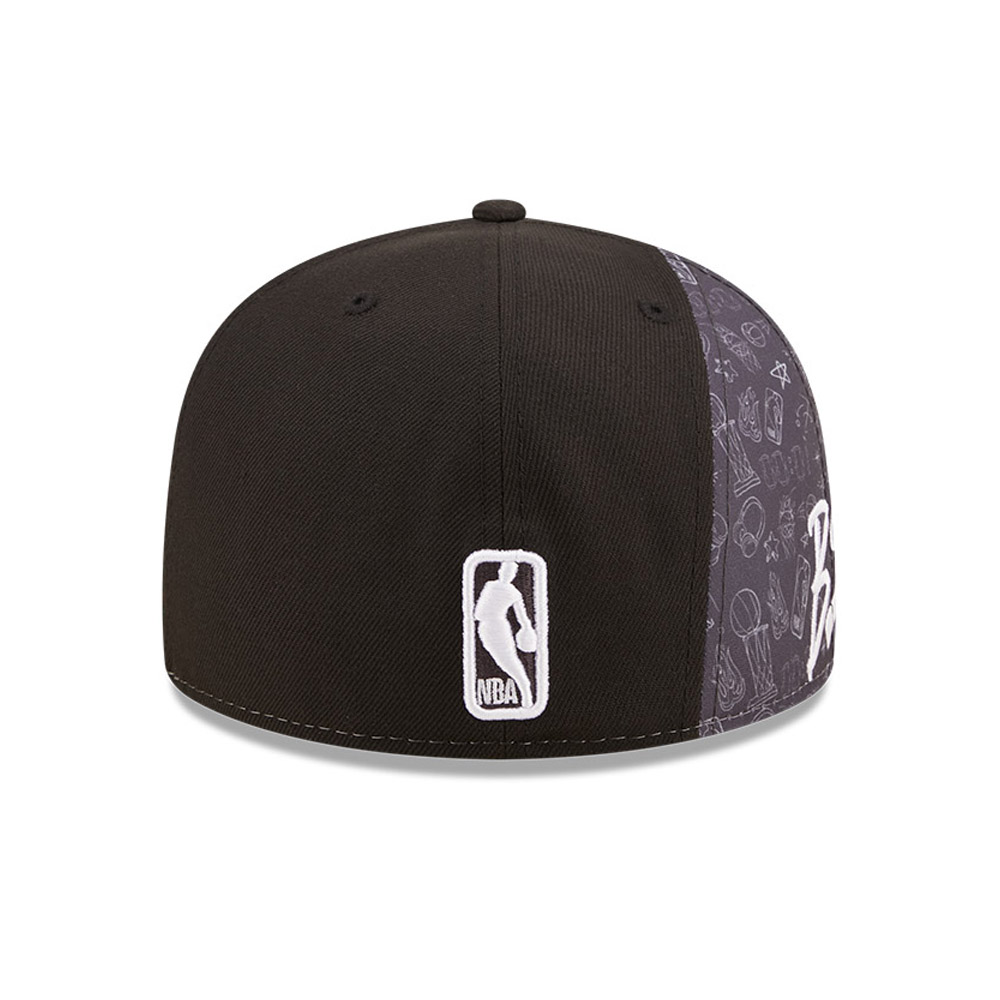 Brooklyn Nets NBA Side City Doodle Black 59FIFTY Fitted Cap