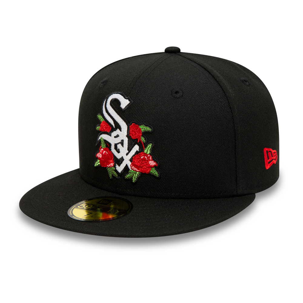 Chicago White Sox MLB Floral Negro 59FIFTY Gorra