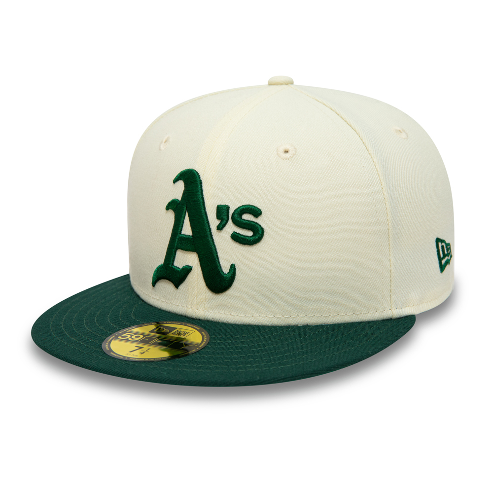 Oakland Athletics MLB Patch Chrome White 59FIFTY Fitted Cap