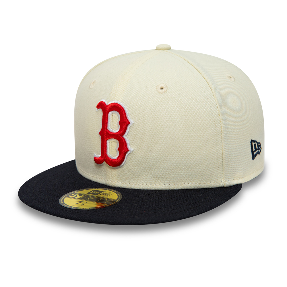 Boston Red Sox MLB Patch Chrome White 59FIFTY Cap