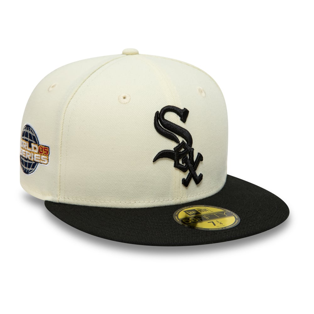 Chicago White Sox MLB Patch Chrome White 59FIFTY Fitted Cap