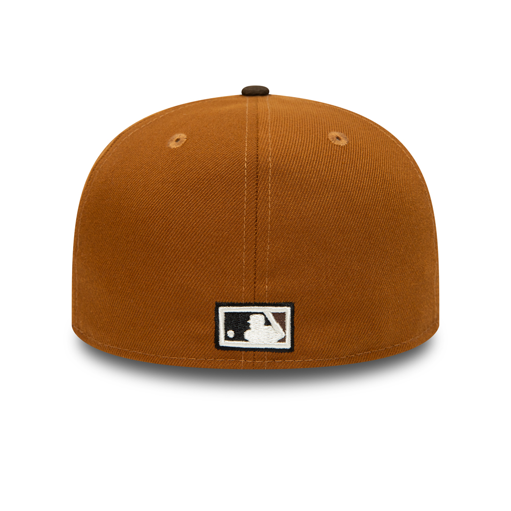 New York Yankees World Series Patch Tan 59FIFTY Fitted Cap